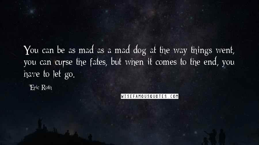 Eric Roth quotes: You can be as mad as a mad dog at the way things went, you can curse the fates, but when it comes to the end, you have to let