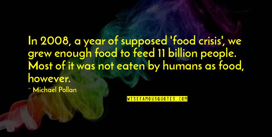 Eric Samuel Timm Quotes By Michael Pollan: In 2008, a year of supposed 'food crisis',