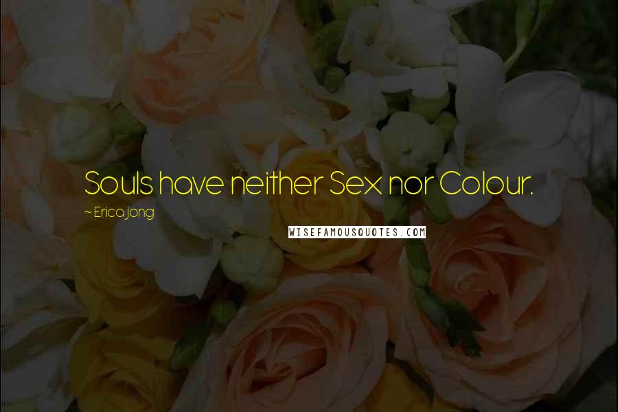 Erica Jong quotes: Souls have neither Sex nor Colour.