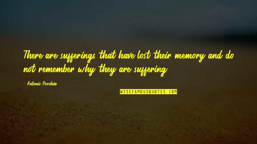 Erincon Quotes By Antonio Porchia: There are sufferings that have lost their memory Erincon Quotes By Antonio Porchia: There are sufferings that have lost their memory