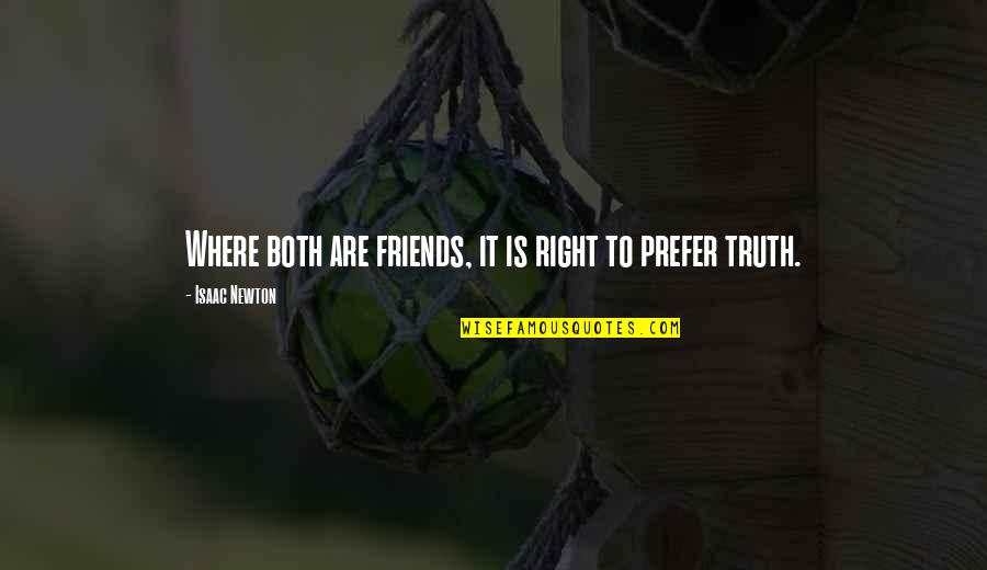 Ermias Kebreab Quotes By Isaac Newton: Where both are friends, it is right to Ermias Kebreab Quotes By Isaac Newton: Where both are friends, it is right to