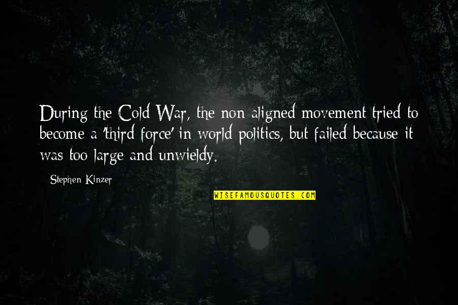 Ermordet Quotes By Stephen Kinzer: During the Cold War, the non-aligned movement tried