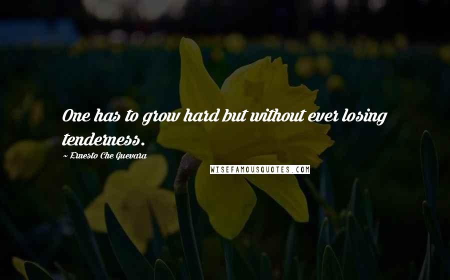 Ernesto Che Guevara quotes: One has to grow hard but without ever losing tenderness.