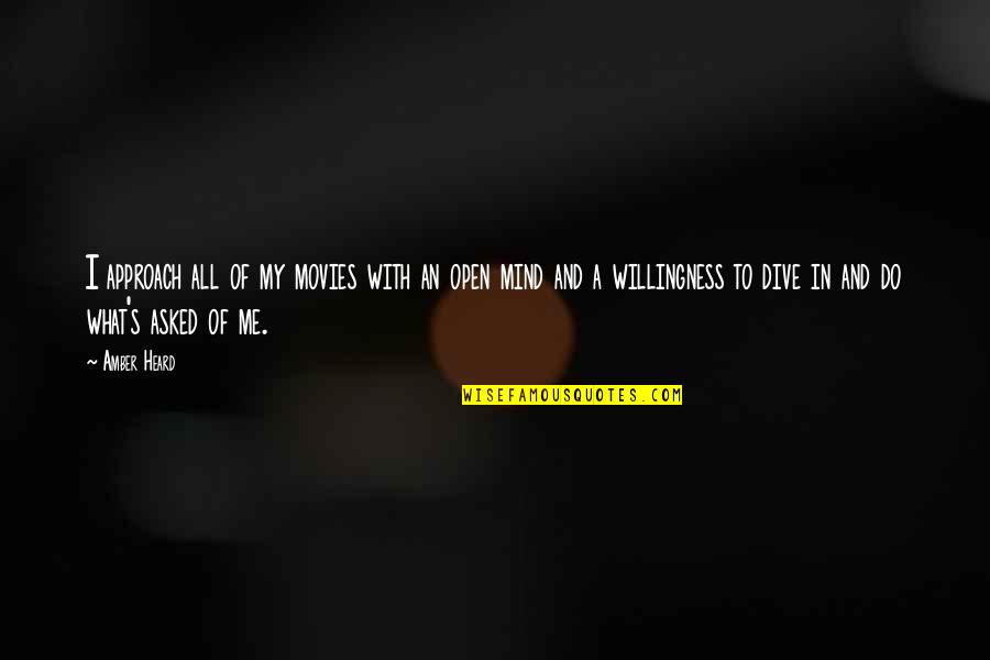 Ernst Ising Quotes By Amber Heard: I approach all of my movies with an