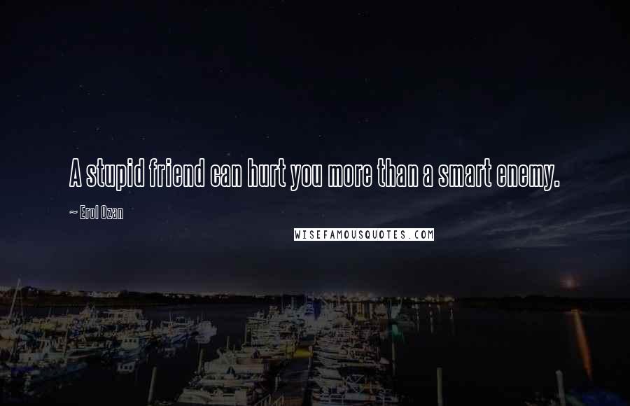 Erol Ozan quotes: A stupid friend can hurt you more than a smart enemy.