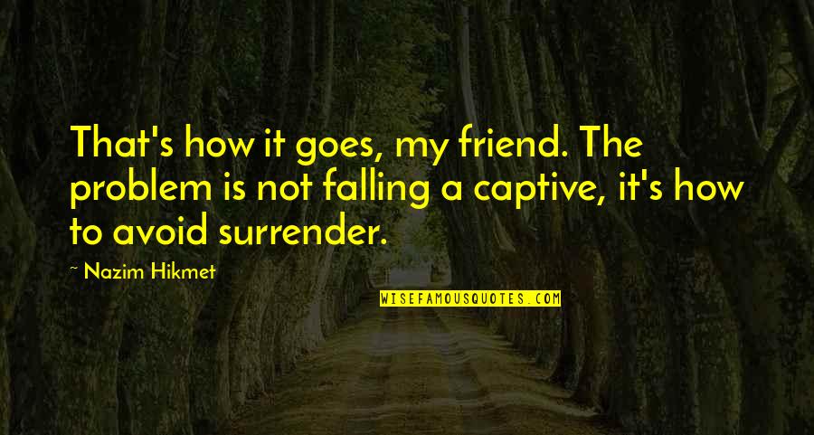 Eropa Quotes By Nazim Hikmet: That's how it goes, my friend. The problem