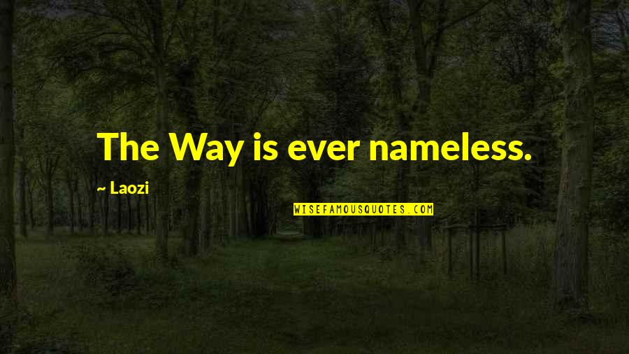 Erseka Quotes By Laozi: The Way is ever nameless.