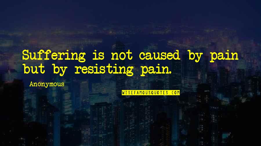 Ertel And Company Quotes By Anonymous: Suffering is not caused by pain but by