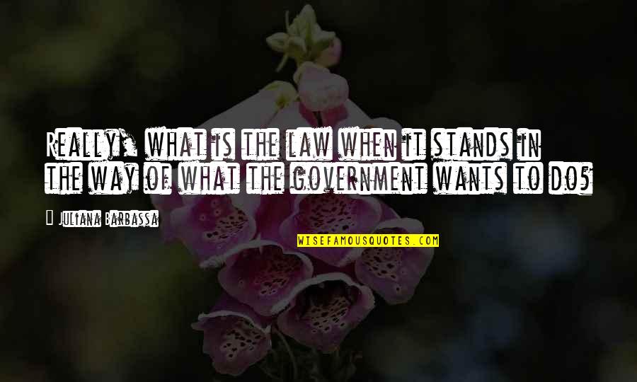 Eruera Mita Quotes By Juliana Barbassa: Really, what is the law when it stands