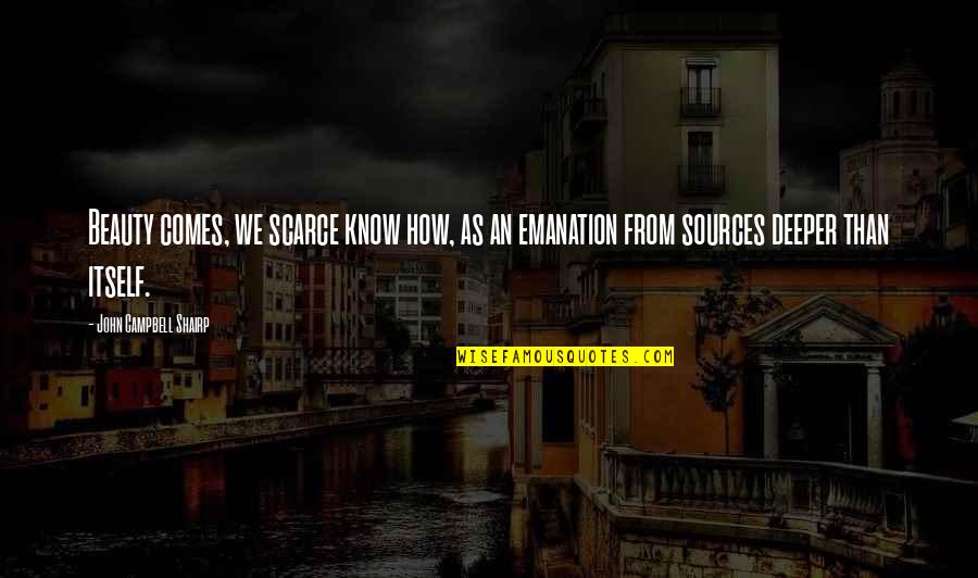 Erwan Le Corre Quotes By John Campbell Shairp: Beauty comes, we scarce know how, as an Erwan Le Corre Quotes By John Campbell Shairp: Beauty comes, we scarce know how, as an