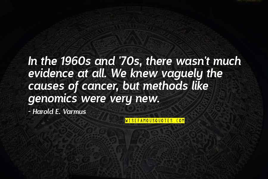 Esbern Quotes By Harold E. Varmus: In the 1960s and '70s, there wasn't much Esbern Quotes By Harold E. Varmus: In the 1960s and '70s, there wasn't much