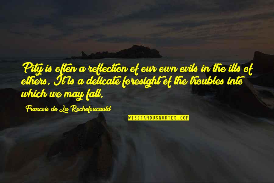 Escaparse De Quotes By Francois De La Rochefoucauld: Pity is often a reflection of our own
