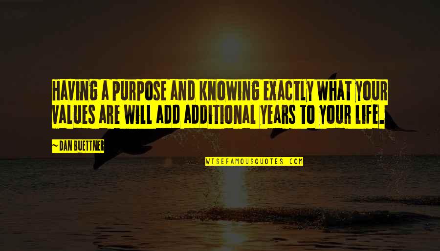 Escape New York Quotes By Dan Buettner: Having a purpose and knowing exactly what your