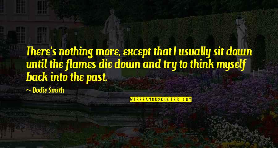 Escoria In English Quotes By Dodie Smith: There's nothing more, except that I usually sit Escoria In English Quotes By Dodie Smith: There's nothing more, except that I usually sit
