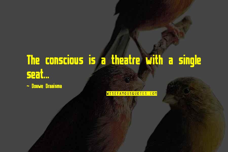 Esistenzialismo Quotes By Douwe Draaisma: The conscious is a theatre with a single