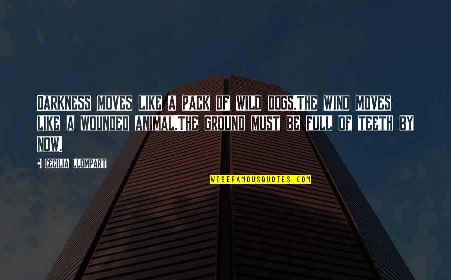 Eskisi Kadar Quotes By Cecilia Llompart: Darkness moves like a pack of wild dogs.The Eskisi Kadar Quotes By Cecilia Llompart: Darkness moves like a pack of wild dogs.The