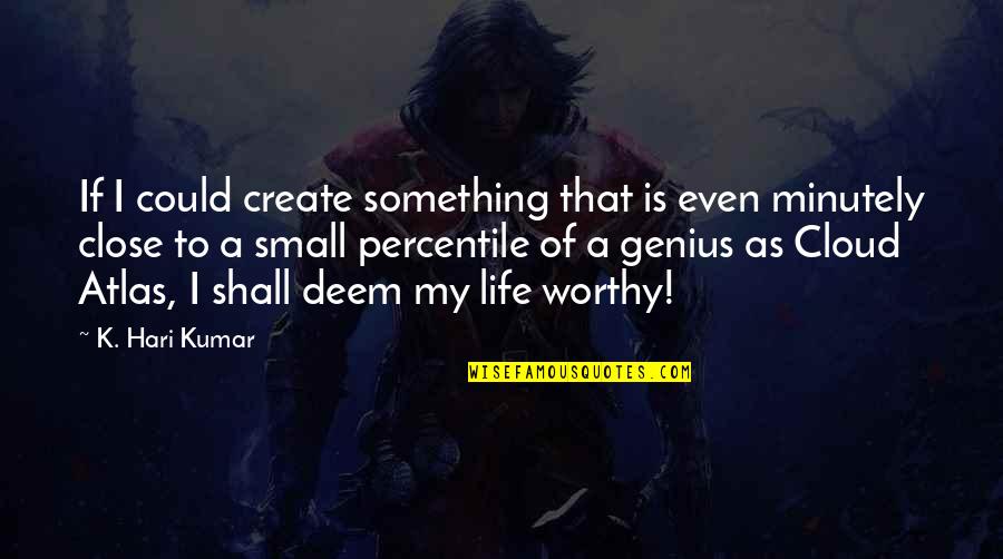 Esmena Ecuador Quotes By K. Hari Kumar: If I could create something that is even