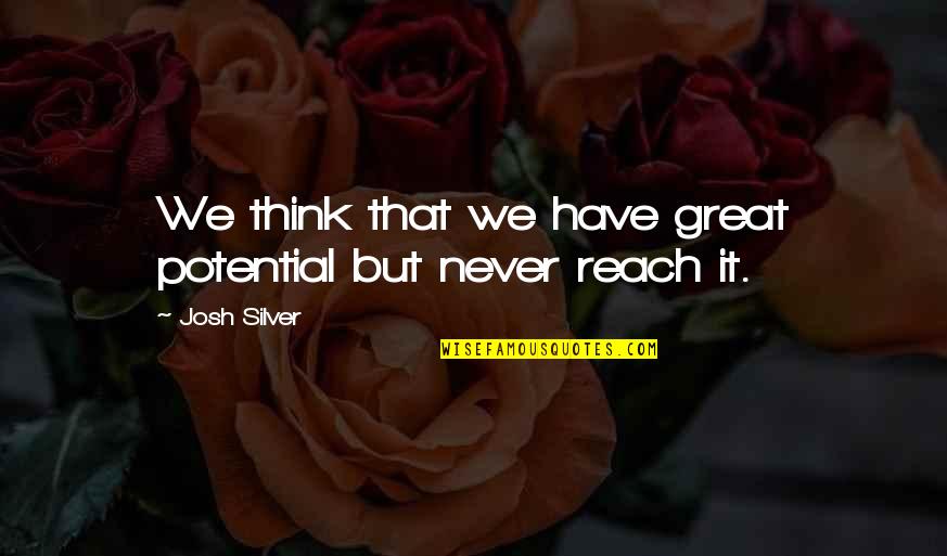 Esquivar Quotes By Josh Silver: We think that we have great potential but