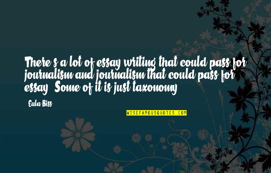 Essay Quotes By Eula Biss: There's a lot of essay writing that could