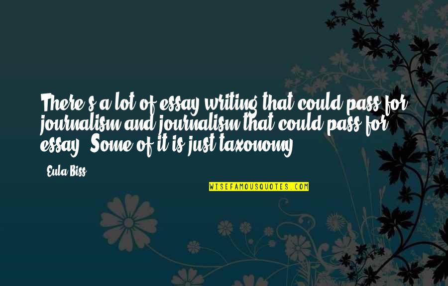 Essay Writing Quotes By Eula Biss: There's a lot of essay writing that could