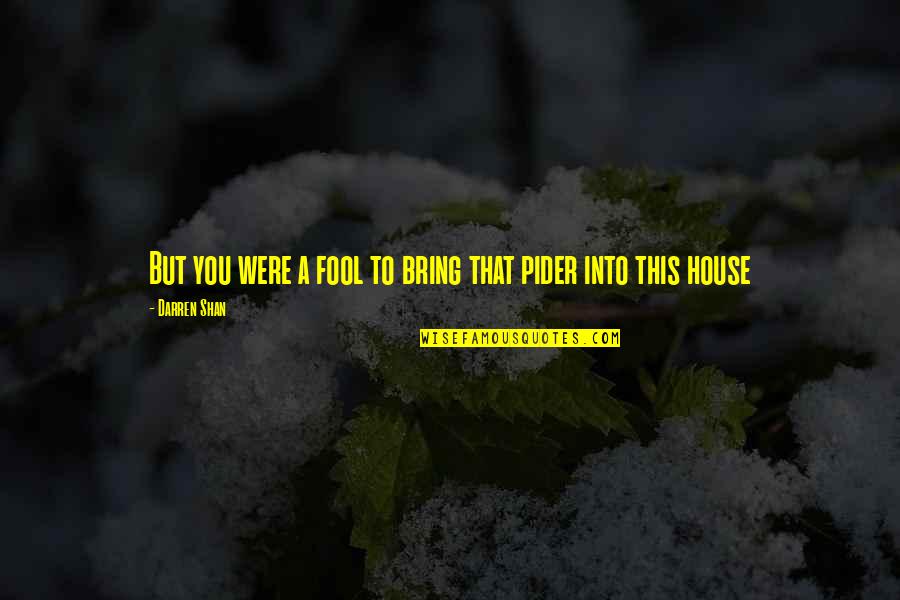 Essberger Jt Quotes By Darren Shan: But you were a fool to bring that Essberger Jt Quotes By Darren Shan: But you were a fool to bring that