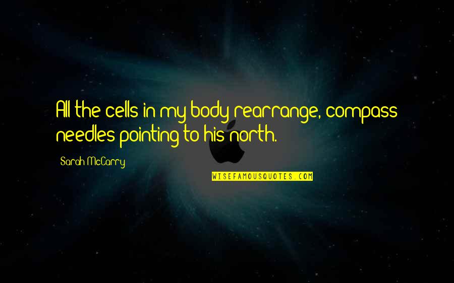 Essent Pmi Rate Quote Quotes By Sarah McCarry: All the cells in my body rearrange, compass