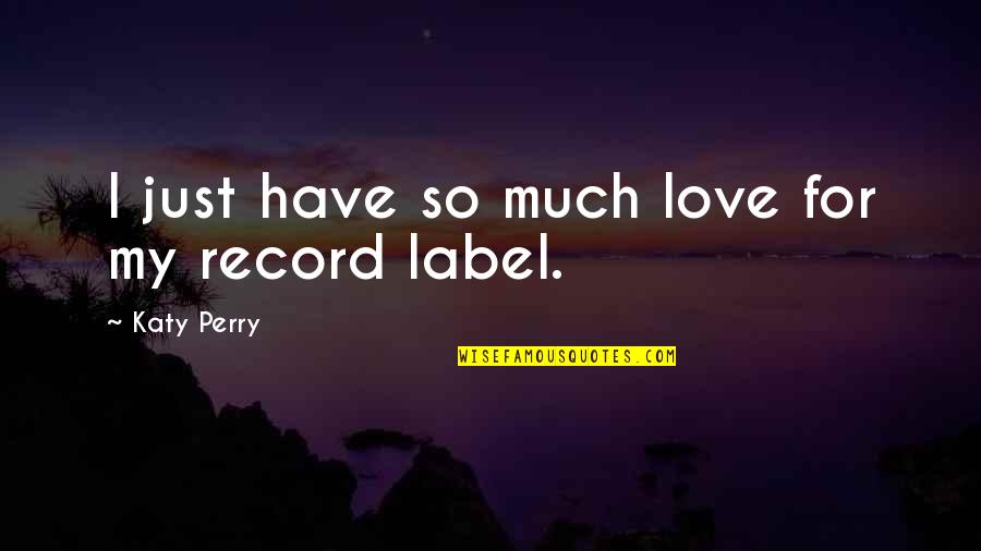 Essid Network Quotes By Katy Perry: I just have so much love for my