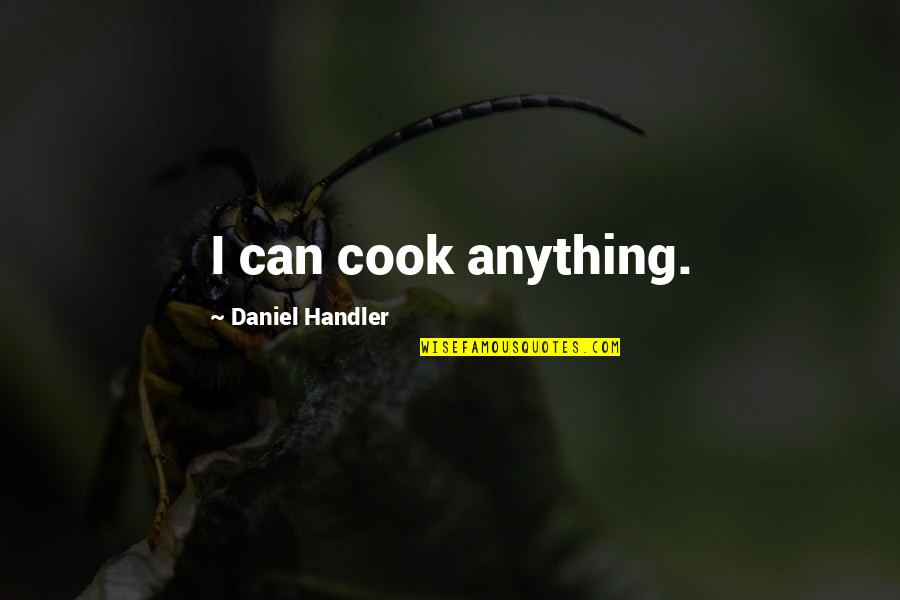 Estandartes Medievales Quotes By Daniel Handler: I can cook anything.