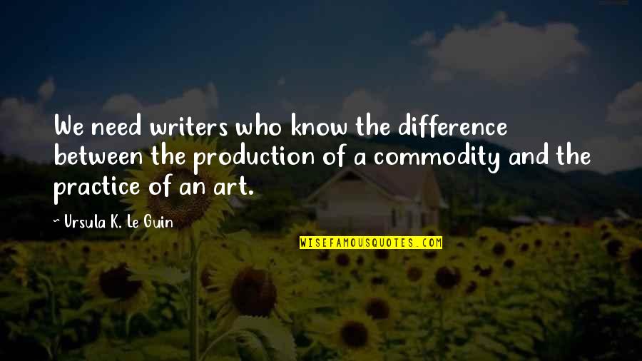 Estaran In English Quotes By Ursula K. Le Guin: We need writers who know the difference between