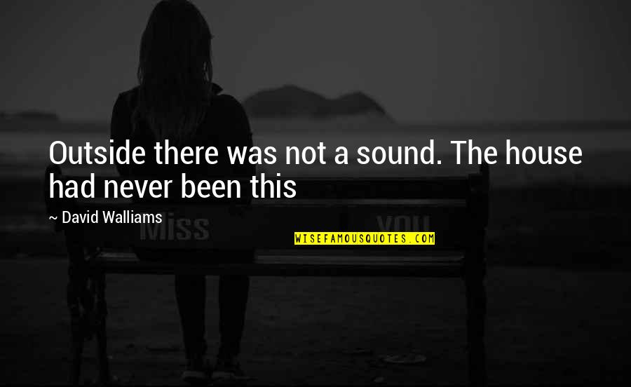 Estaranto Quotes By David Walliams: Outside there was not a sound. The house