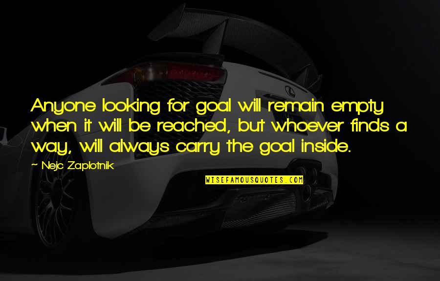 Estatico En Quotes By Nejc Zaplotnik: Anyone looking for goal will remain empty when Estatico En Quotes By Nejc Zaplotnik: Anyone looking for goal will remain empty when