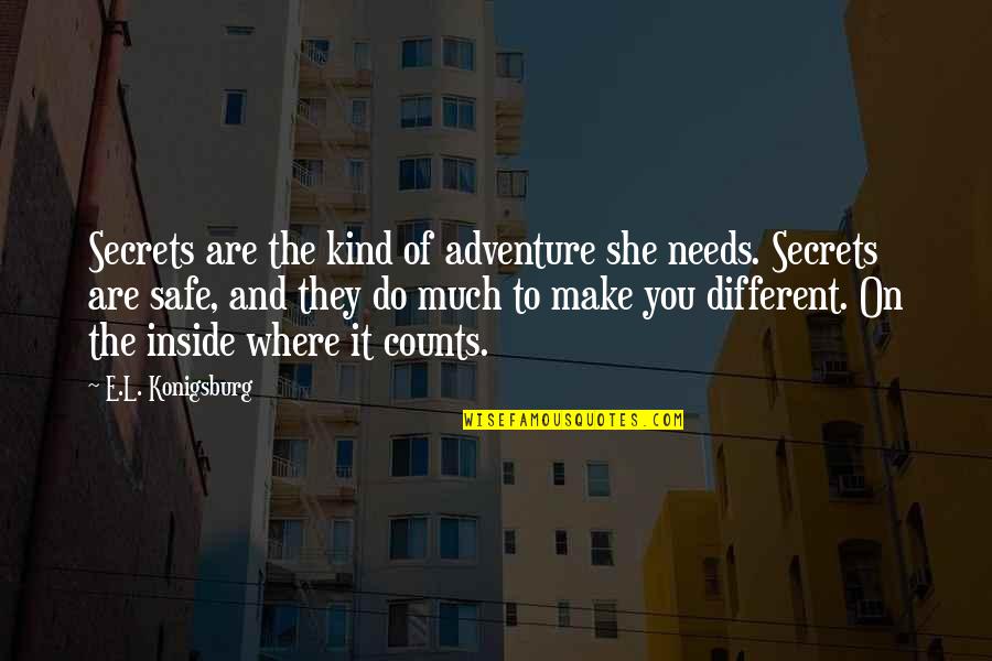 Estatura De Messi Quotes By E.L. Konigsburg: Secrets are the kind of adventure she needs.