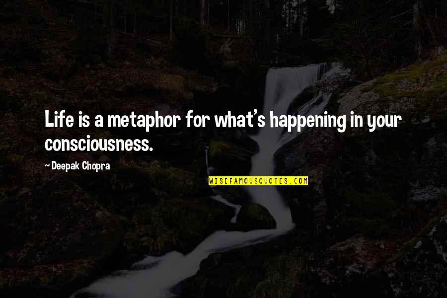 Estevao Silva Quotes By Deepak Chopra: Life is a metaphor for what's happening in Estevao Silva Quotes By Deepak Chopra: Life is a metaphor for what's happening in