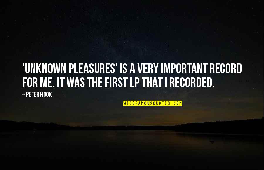Estick Quotes By Peter Hook: 'Unknown Pleasures' is a very important record for