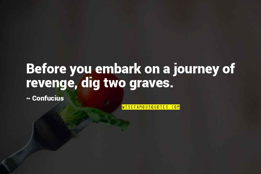 Estigmas Padre Quotes By Confucius: Before you embark on a journey of revenge,