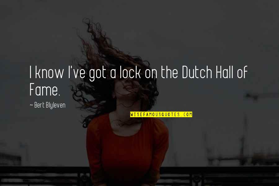 Estuche In English Quotes By Bert Blyleven: I know I've got a lock on the Estuche In English Quotes By Bert Blyleven: I know I've got a lock on the