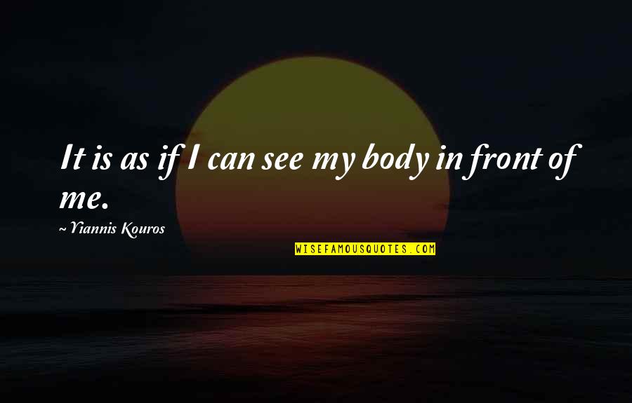 Esutenavi Quotes By Yiannis Kouros: It is as if I can see my