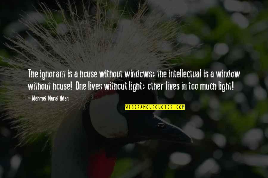 Etch Quotes By Mehmet Murat Ildan: The ignorant is a house without windows; the