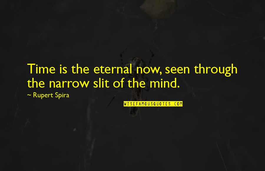 Eternal Mind Quotes By Rupert Spira: Time is the eternal now, seen through the