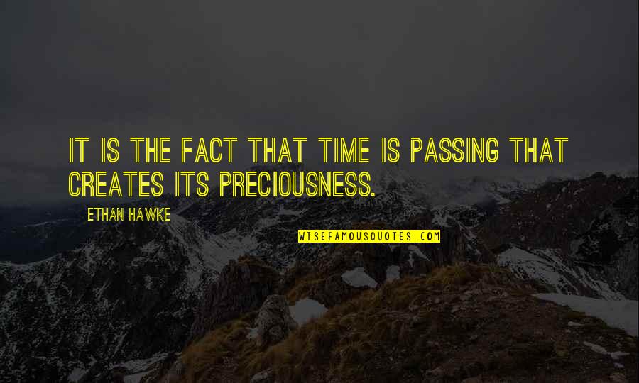 Ethan Hawke Quotes By Ethan Hawke: It is the fact that time is passing