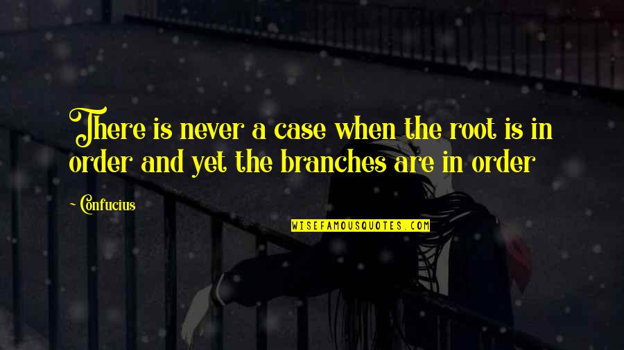 Etruenorth Quotes By Confucius: There is never a case when the root
