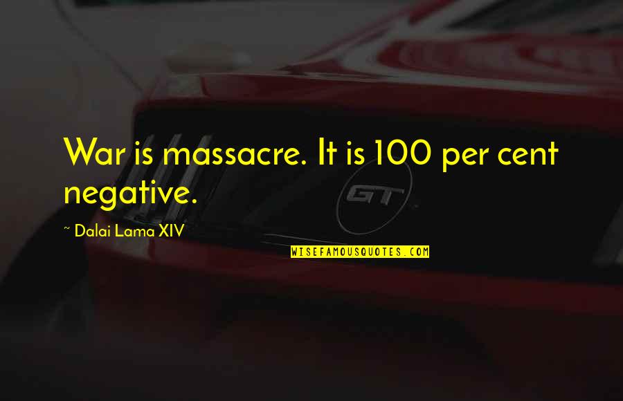 Etsy Store Quotes By Dalai Lama XIV: War is massacre. It is 100 per cent
