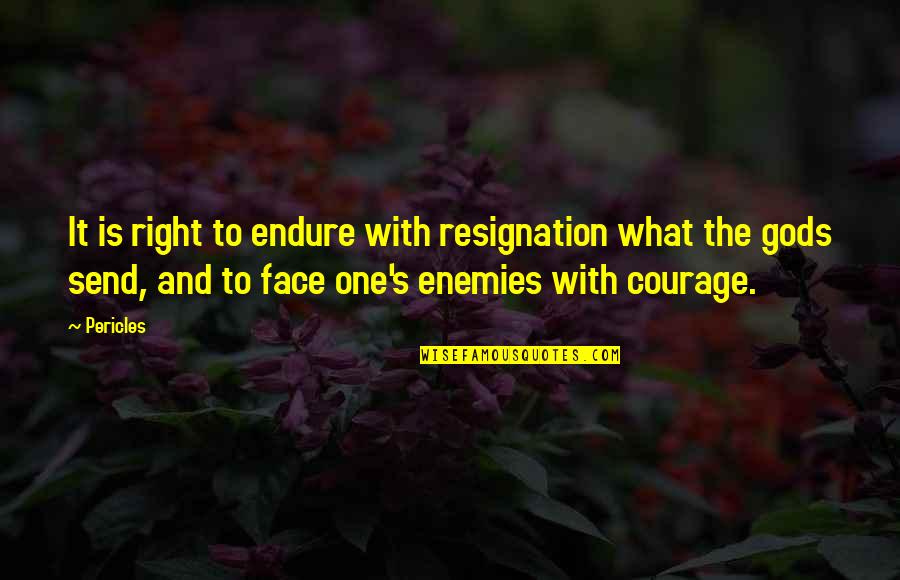 Ettedgui Synagogue Quotes By Pericles: It is right to endure with resignation what Ettedgui Synagogue Quotes By Pericles: It is right to endure with resignation what