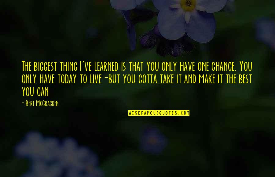 Eulogium Historiarum Quotes By Bert McCracken: The biggest thing I've learned is that you