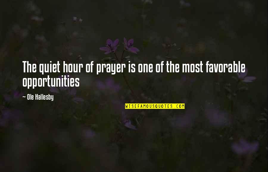 Euribor Futures Quotes By Ole Hallesby: The quiet hour of prayer is one of
