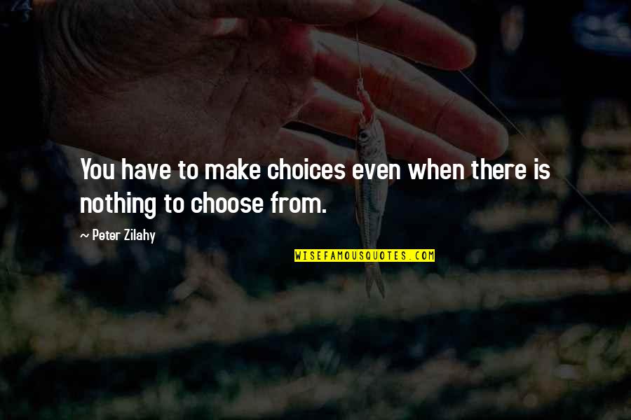 Europe From Quotes By Peter Zilahy: You have to make choices even when there