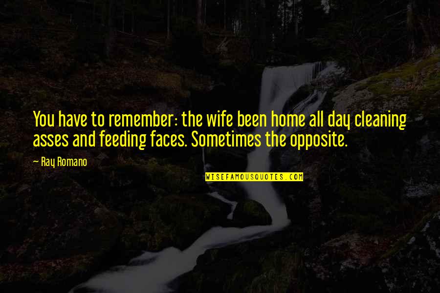 Europeanize Quotes By Ray Romano: You have to remember: the wife been home Europeanize Quotes By Ray Romano: You have to remember: the wife been home