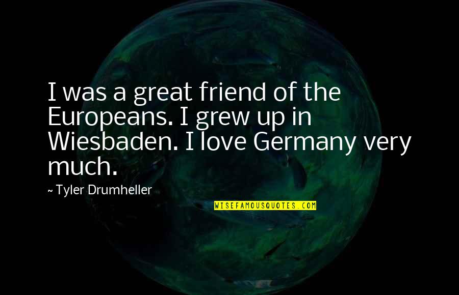 Europeans Quotes By Tyler Drumheller: I was a great friend of the Europeans.
