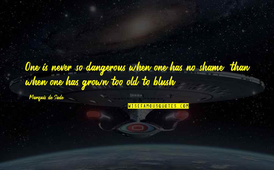 Evelyn Anderson Quotes By Marquis De Sade: One is never so dangerous when one has