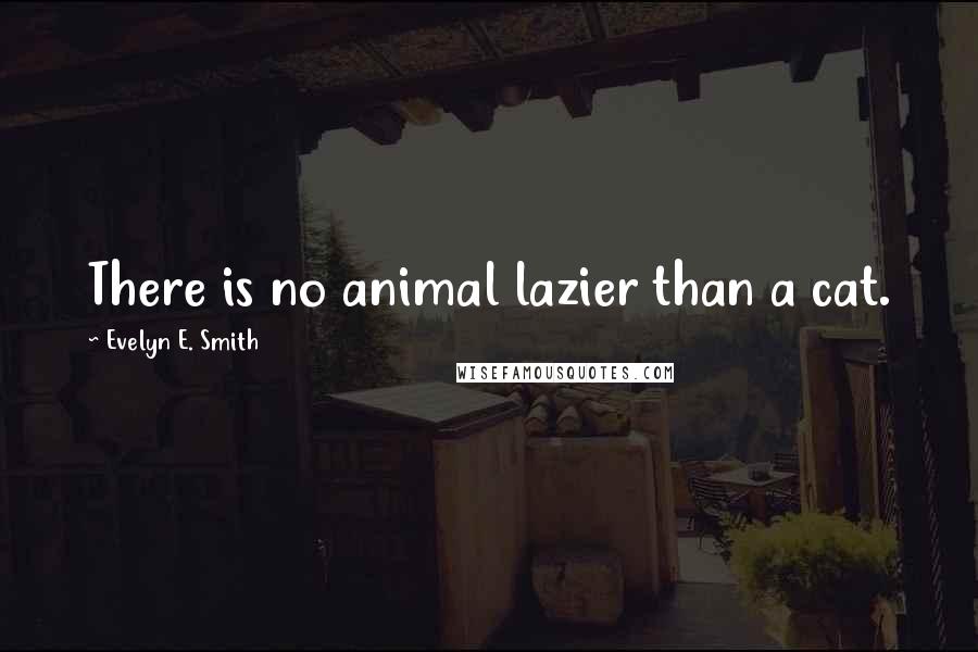 Evelyn E. Smith quotes: There is no animal lazier than a cat.